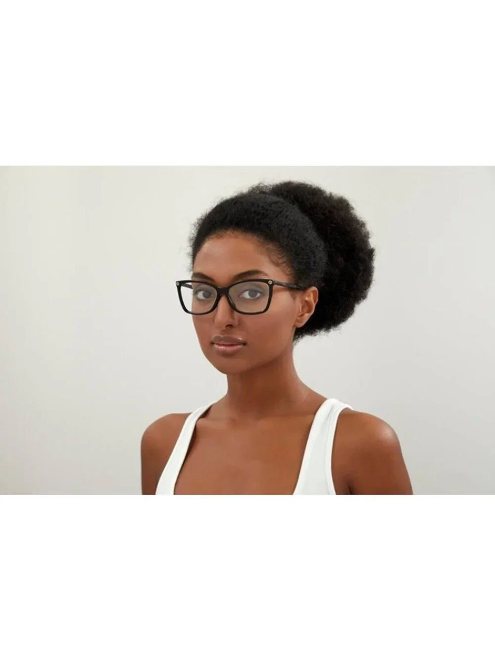 Gucci GG0025O 001 Eyeglasses Black Cat Eye Frame